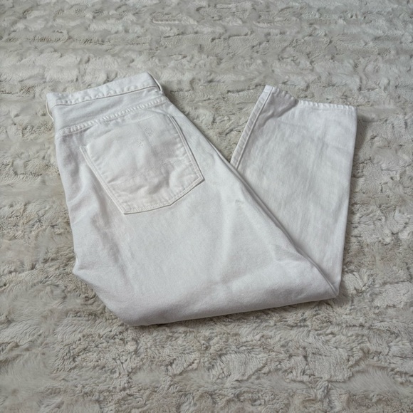 Vince Women's Size 30 White Straight Leg Crop Jeans - Picture 1 of 5